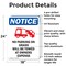 Signmission No Parking On Grass OSHA Notice Sign, Aluminum, 18in W x 24in L, 2PK OS-2PACK-NS-A-1824-V-14721 - alternate 6